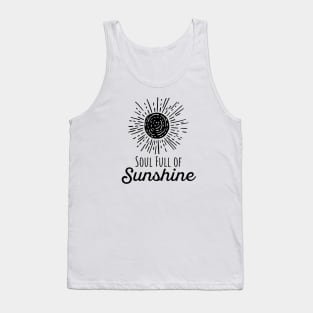 Soul Full of Sunshine - Black Print Tank Top